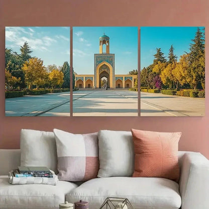 3pcs Elegant Landmark Cultural Decor Perfect Wall Art Set Canvas Framed 40x60cm - High Quality Print 100% Australian Made Wall Canvas Ready to Hang