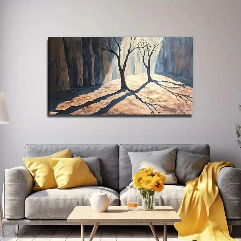 Abstract Branches Perfect Wall Art Canvas Office Home Room Framed 120x60cm