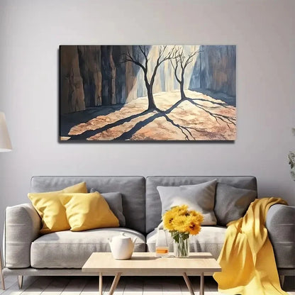 Abstract Branches Perfect Wall Art Canvas Office Home Room Framed 120x60cm