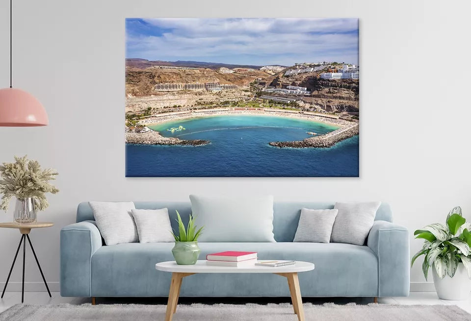 Elegant Amadores Beach In Spain  Wall Art Decor 100% Australian Made - Bella Home Decor