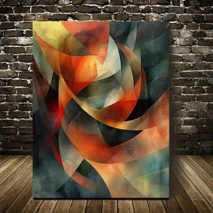 Beautiful Modern Abstract Versatile Painting 40x60cm Metal Print Ready to Hang - Bella Home Decor