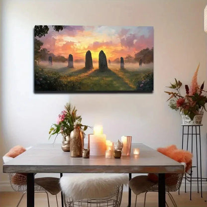 Mystical Landscape Vibrant Wall Art canvas office home room framed 120x60cm - Bella Home Decor