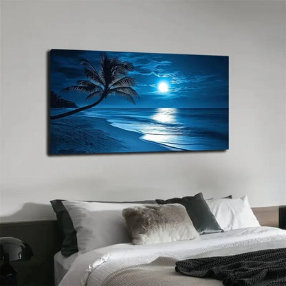 Tranquil Sea Landscape Wall Art canvas office home room framed 120x60cm - Bella Home Decor
