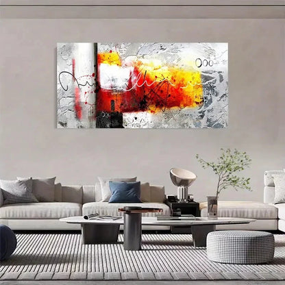 Nordic Abstract Watercolour Wall Art Canvas Office Home Room Framed 120x60cm