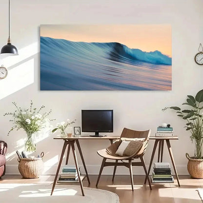 Apple Waves Natural Scenery Wall Art Canvas Office Home Room Framed 120x60cm - Bella Home Decor
