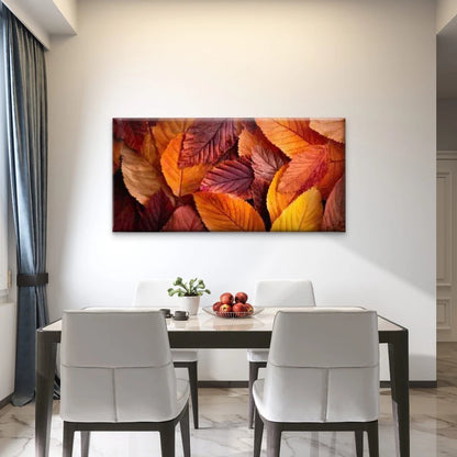Featuring Autumn Leaves Wall Art Canvas Office Home Room Framed 120x60cm - Bella Home Decor