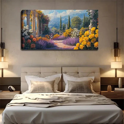 Colorful Floral & Classical Wall Art Canvas Office Home Room Framed 120x60cm