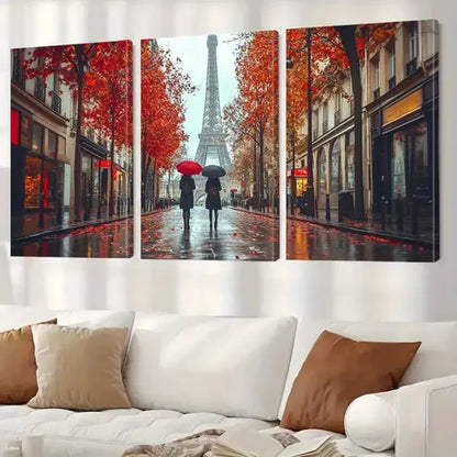 3pcs Modern Farmhouse Ink Paris Eiffel Tower   Art Set Canvas Unframed - High Quality Print 100% Australian Made Wall Canvas