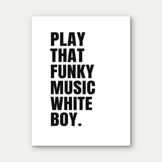 Funky Music Art Modern Retro 60x90cm Metal Print Ready to Hang