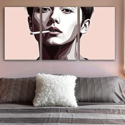 3pcs Picture Of Man Wall Art Set Canvas Framed 60x90cm - High Quality Print 100% Australian Made Wall Canvas Ready to Hang