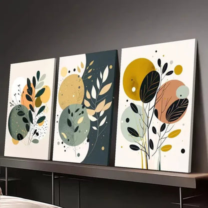 3pcs Abstract Minimalist Boho Art Wall Art Canvas Unframed - High Quality Print 100% Australian Made Wall Canvas - Bella Home Decor
