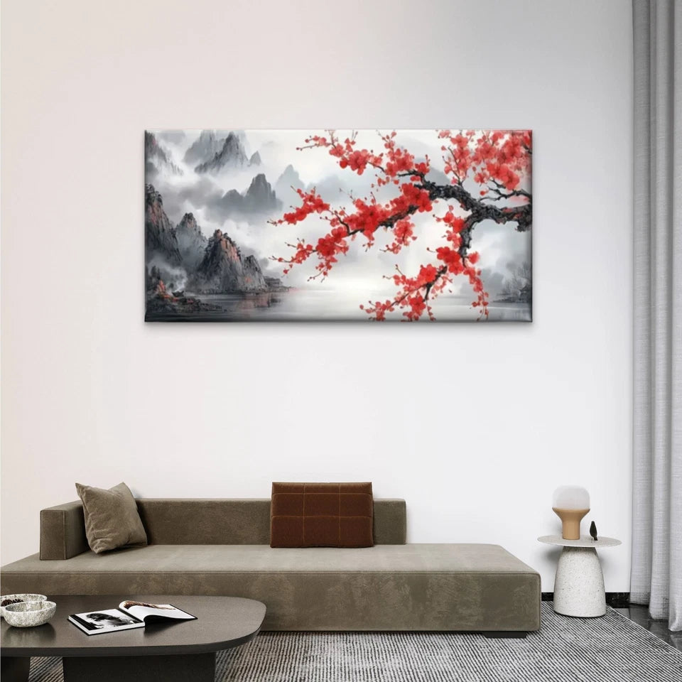 Mangroves Lakes Mist Mountain Wall Art Canvas Office Home Room Framed 120x60cm