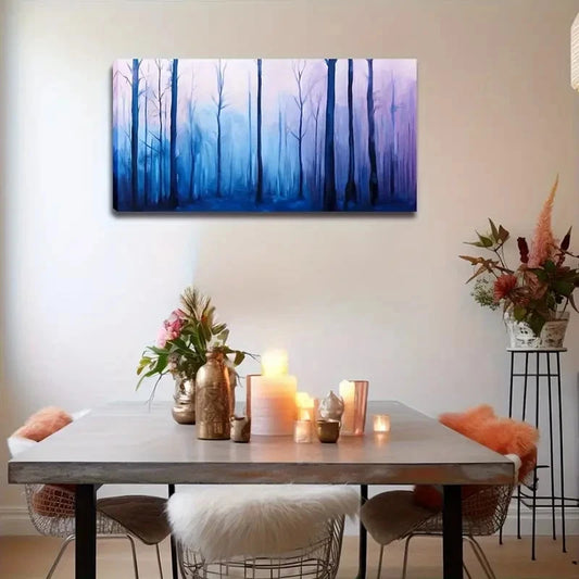 Modern Minimalist Forest Wall Art Canvcas Office Home Room Framed 120x60cm