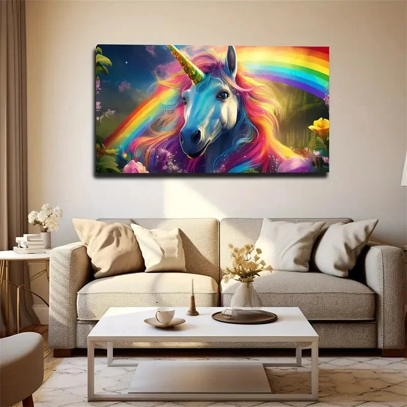 Vibrant Bohemian Modern Wall Art Canvas Office Home Room Framed 120x60cm