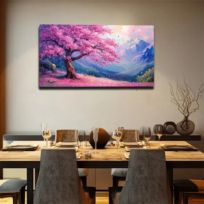 Hanging Sun On The Horizon Wall Art Canvas Office Home Room Framed 120x60cm