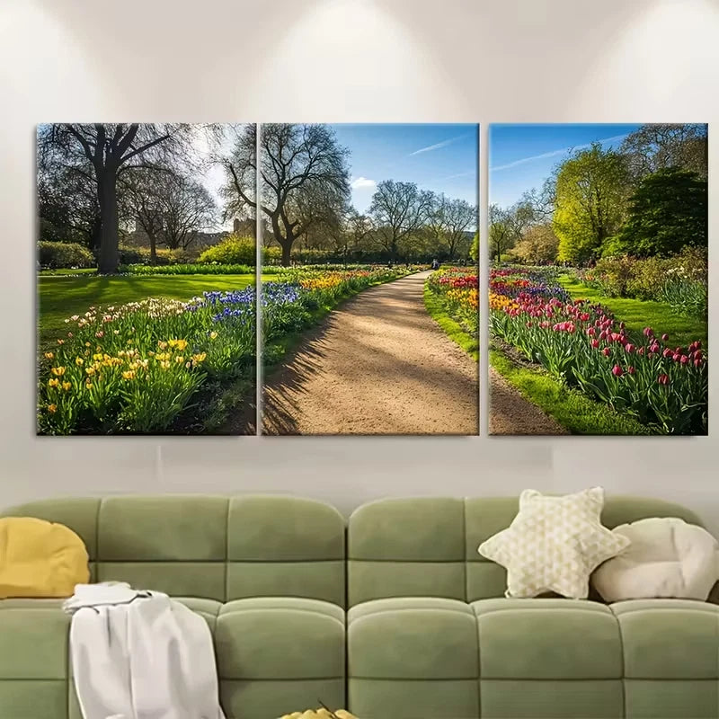 3pcs Myatts Fields Park London T Metal Print Ready to Hang Art