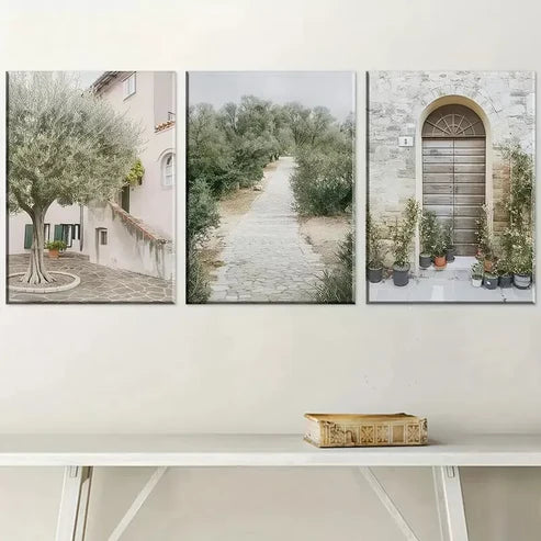 3pcs Art Deco Classic Modern    Art Set Canvas Unframed - High Quality Print 100% Australian Made Wall Canvas - Bella Home Decor