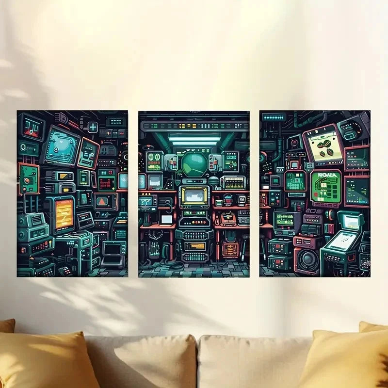 3pcs Wonderful Urban Scenery Wall Art Set Canvas Framed 60x90cm - High Quality Print 100% Australian Made Wall Canvas Ready to Hang - Bella Home Decor