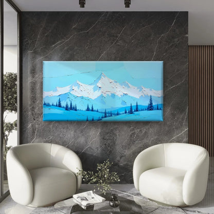 Soft Landscape Illustration Wall Art Canvas Office Home Room Framed 120x60cm