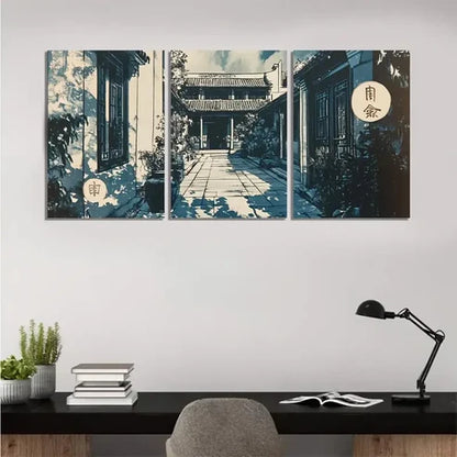 3pcs Northern Light Blue NL Wall Art Canvas Unframed – High Quality Print 100% Australian Made Wall Canvas