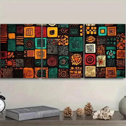 3pcs Geometric & Abstract Design Pattern Wall Art Canvas Unframed - High Quality Print 100% Australian Made Wall Canvas