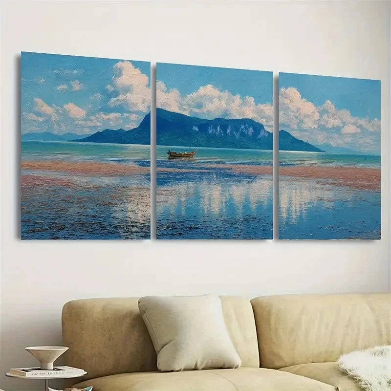 3pcs Bako National Park Travel, Malaysia Wall Art Set Canvas Framed 60x90cm - High Quality Print 100% Australian Made Wall Canvas Ready to Hang - Bella Home Decor