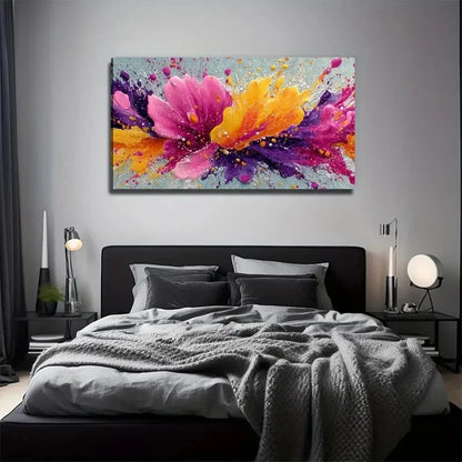 Color Powder Suitable Wall Art Canvas Office Home Room Framed 120x60cm
