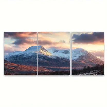 3pcs Ben Nevis and Three Peaks Art  Wall Art Set Canvas Unframed – High Quality Print 100% Australian Made Wall Canvas - Bella Home Decor