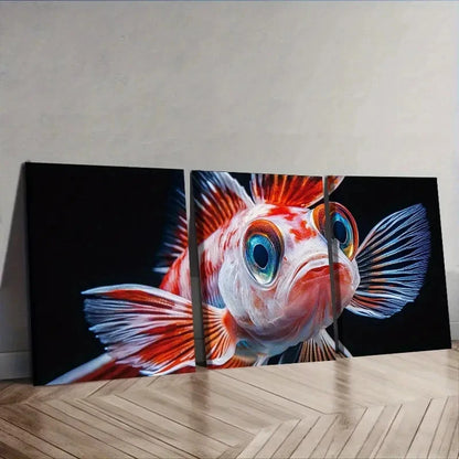 3pcs fish Wall Art Set Canvas Framed 60x90cm - High Quality Print 100% Australian Made Wall Canvas Ready to Hang