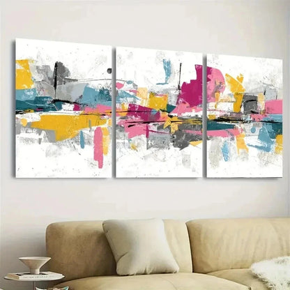 3pcs Retro Style Inspired Art Wall Art Set Canvas Framed 40x60cm - High Quality Print 100% Australian Made Wall Canvas Ready to Hang