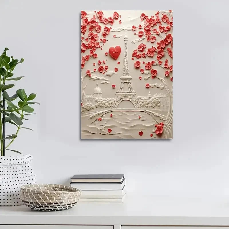 Featuring Brittany Spaniels Among Heart Shaped 40x60cm Metal Print Ready to Hang - Bella Home Decor