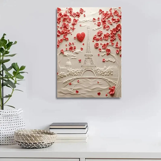 Featuring Brittany Spaniels Among Heart Shaped 40x60cm Metal Print Ready to Hang - Bella Home Decor