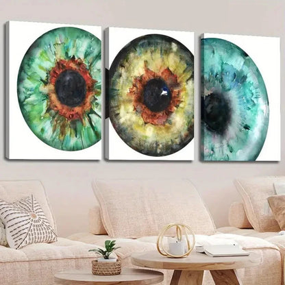 3pcs Blue, Green, Burgundy  Detailed Anatomy  Wall Art Canvas  Framed 60x90cm - High Quality Print 100% Australian Made Wall Canvas Ready to Hang - Bella Home Decor