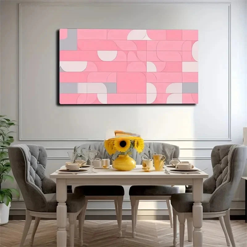 Abstract Geometric Figures Wall Art Canvas Office Home Room Framed 120x60cm