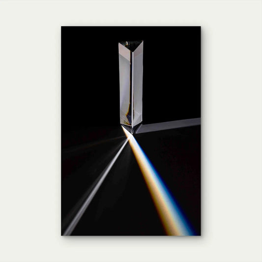 Prism Light Deflection 60x90 cm Metal Print Ready to Hang