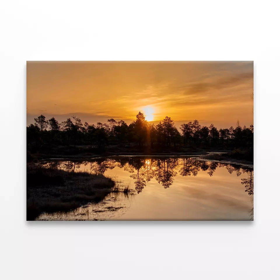 Twilight Rays & Clouds Reflected Wall Art Decor 100% Australian Made - Bella Home Decor