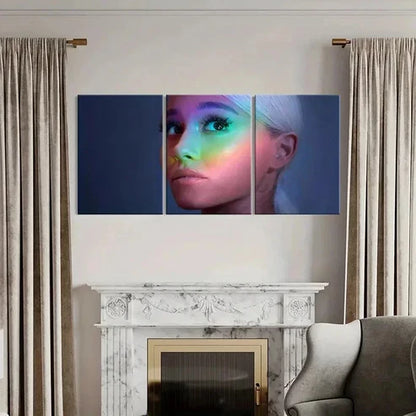 3pcs Famous Singer Ariana Grande Wall Art Canvas Unframed - High Quality Print 100% Australian Made Wall Canvas