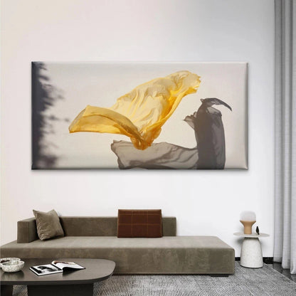 Still Life Waving Fabric Air Wall Art Canvas Office Home Room Framed 120x60cm