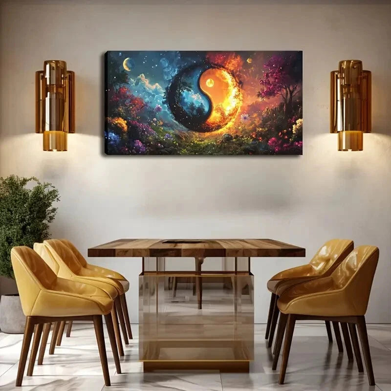 Charming Puppy Ear Design Wall Art Canvas Office Home Room Framed 120x60cm - Bella Home Decor