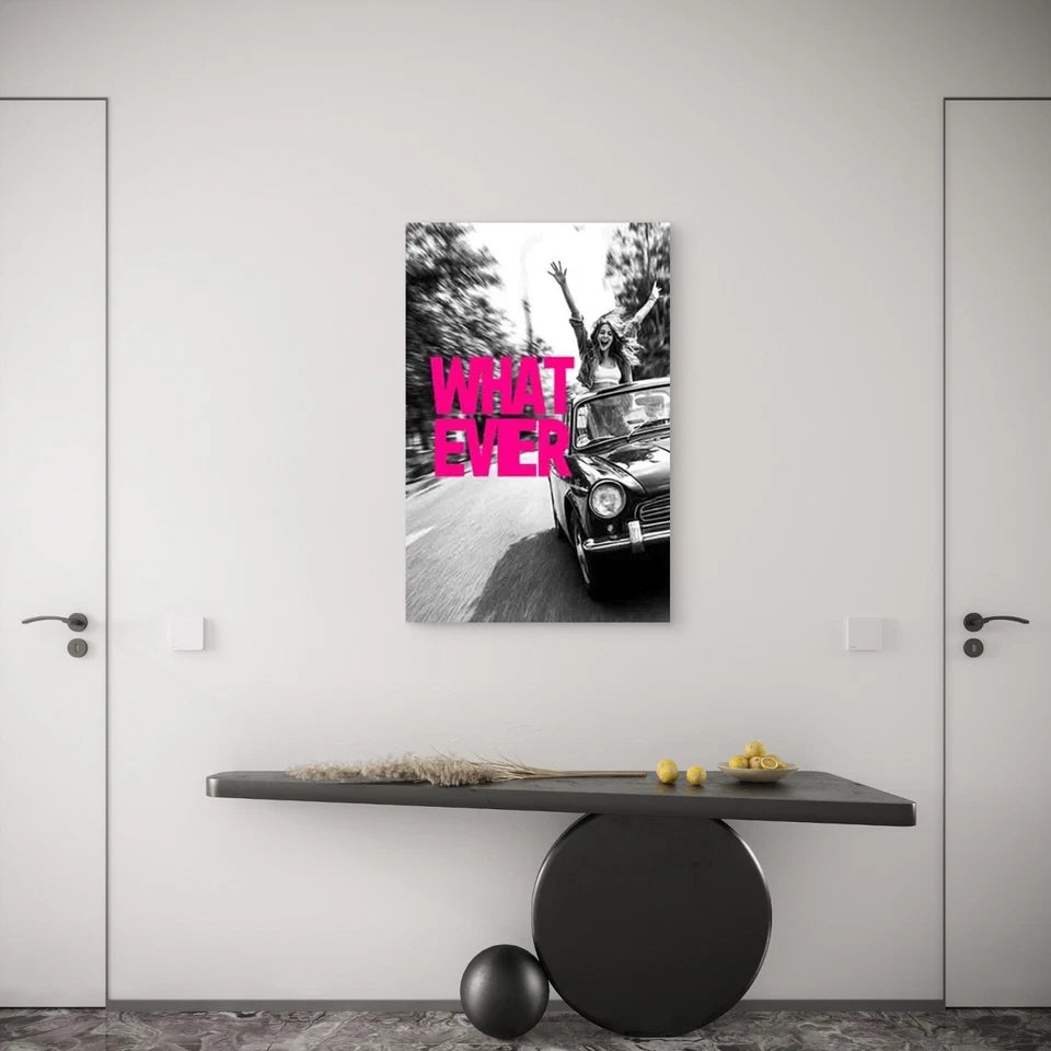 Carefree Road Trip Vibes Metal Print Ready to Hang