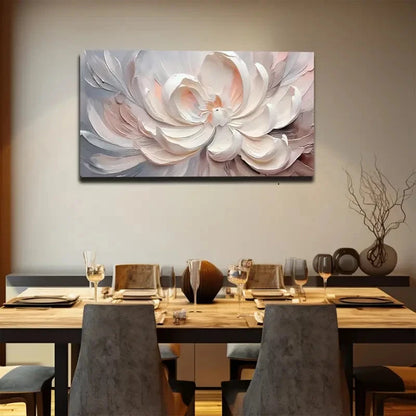 Pink & Peach Petals Wall Art canvas office home room framed 120x60cm