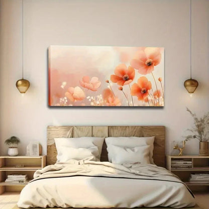 Serene Warm Tones Artistic Wall Art Canvas Office Home Room Framed 120x60cm