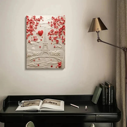 Featuring Brittany Spaniels Among Heart Shaped 40x60cm Metal Print Ready to Hang - Bella Home Decor