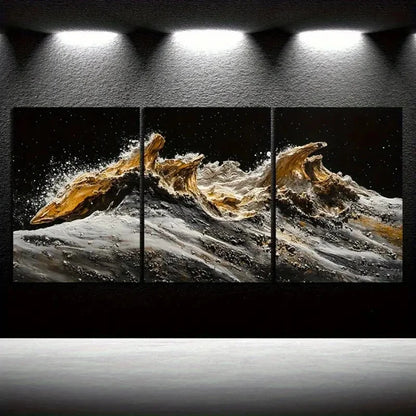 3pcs Starry Sky Island Design Metal Print Ready to Hang Art - Bella Home Decor