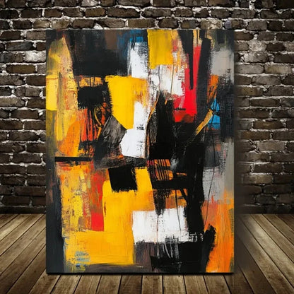 Beautiful Contemporary Abstract Painting 40x60cm Metal Print Ready to Hang - Bella Home Decor
