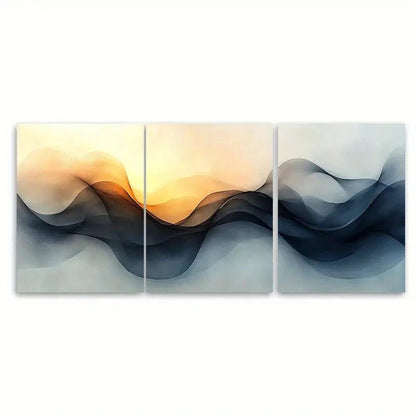 3pcs Continuous Line Print KI  Wall Art Set Canvas Framed 40x60cm - High Quality Print 100% Australian Made Wall Canvas Ready to Hang - Bella Home Decor