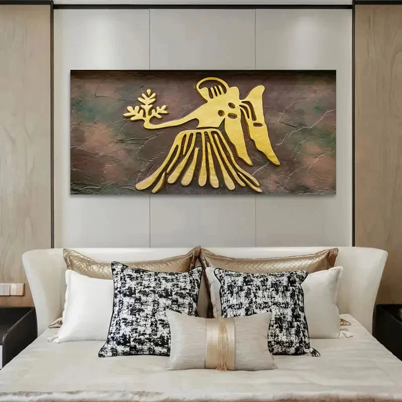 Vibrant Colors Textured Brushs Wall Art Canvas Office Home Room Framed 120x60cm