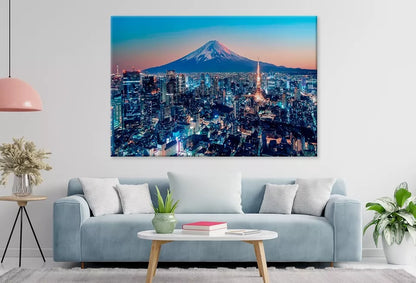 Tokyo City During Sunset Wall Art Decor 100% Australian Made - Bella Home Decor