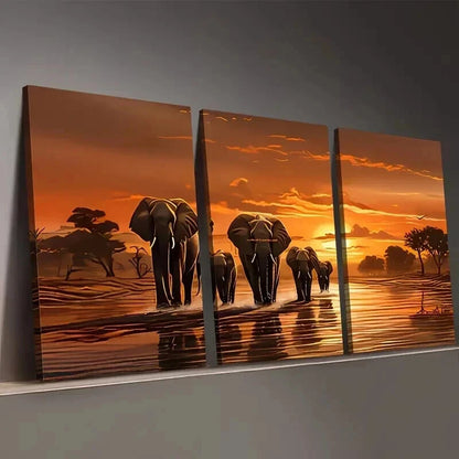 3pcs Featuring Natural Landscapes Perfect Wall Art Set Canvas Framed 50x70cm - High Quality Print 100% Australian Made Wall Canvas Ready to Hang - Bella Home Decor