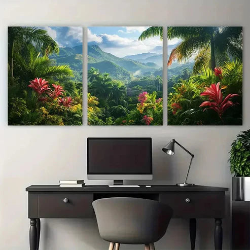 3pcs Botanical Decor North American Perfect Wall Art Canvas Unframed - High Quality Print 100% Australian Made Wall Canvas - Bella Home Decor